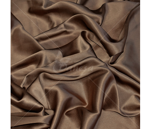 Natural silk, light brown color