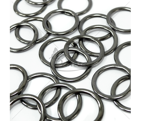 Metal rings, black nickel