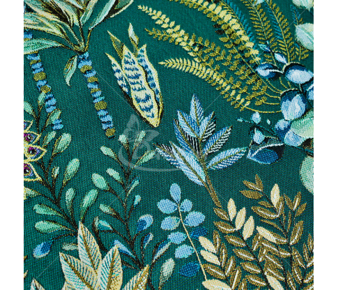 Tapestry "Peacock", green color