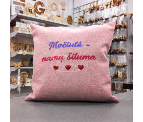 Išsiuvinėta Pagalvė "Močiutė - Namų Šiluma"