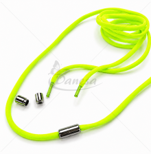 Guminiai batraiščiai su užsukamu fiksatoriumi, 100 cm, neoniniai geltoni