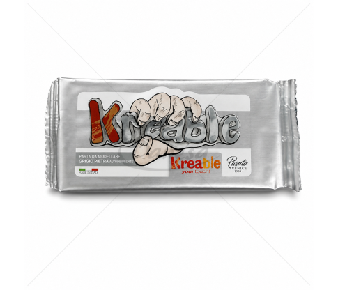 Savaime kietėjantis modeliavimo molis „Kreable“, pilkas