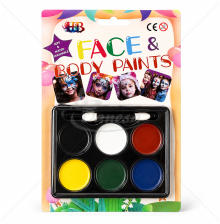 Face &amp; Body Paint Set for Kids, 6 Colours