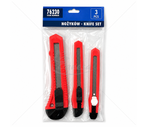 Utility Knife Set, 3 pcs