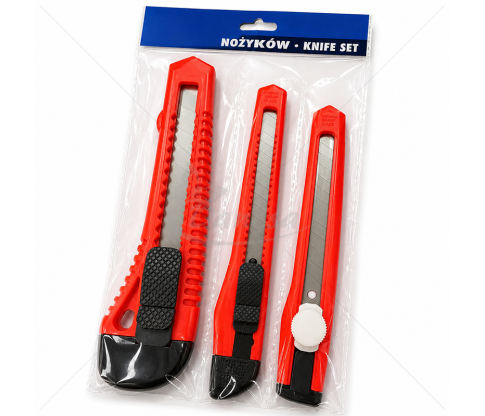 Utility Knife Set, 3 pcs