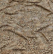 Plonas ir švelnus viskozinis audinys su leopardo raštu
