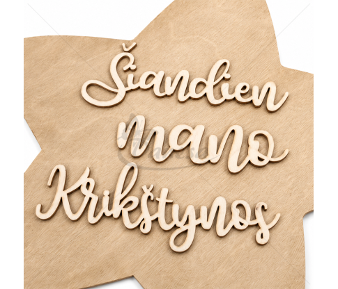 Star-Shaped Decoration “Today Is My Christening”