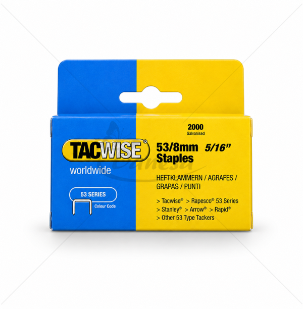Kabės segtuvui TACWISE 53/8 mm, 2000 vnt.