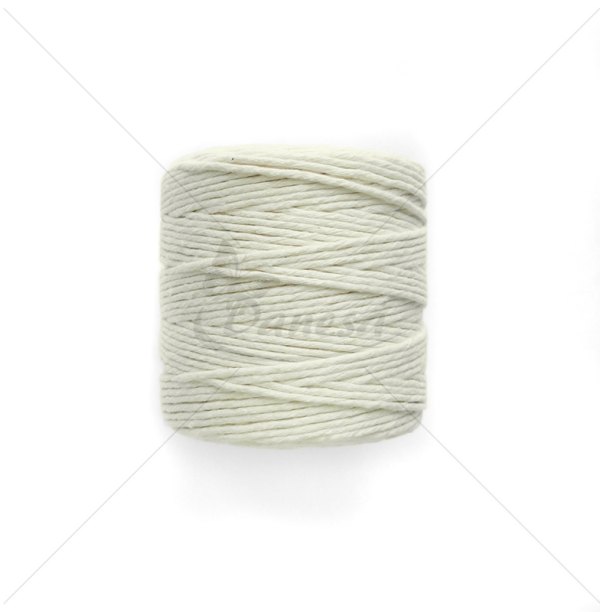 Medvilninė virvelė, 3mm, baltos spalvos