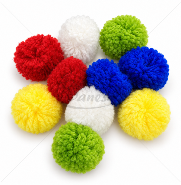 Pom Pom Balls 40 mm – 10 pcs, MIX Colours