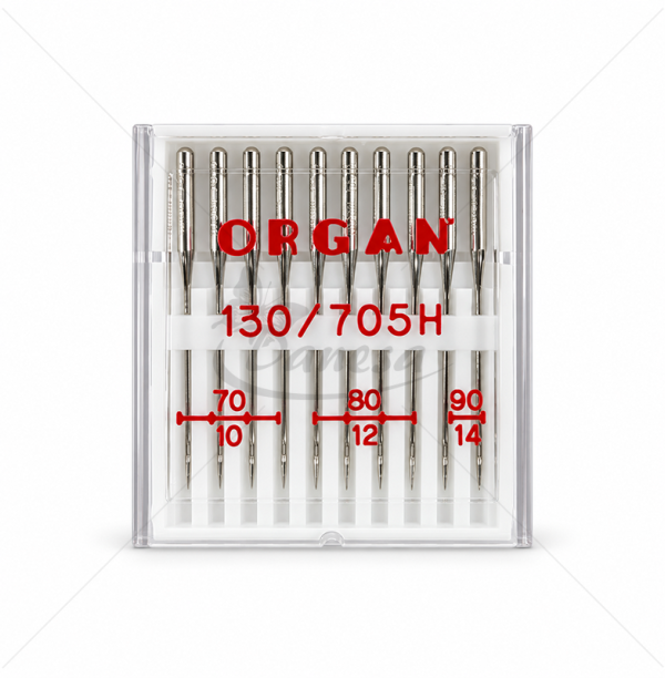 ORGAN 130/705H Universal Needles for Domestic Sewing Machines, Assorted Sizes