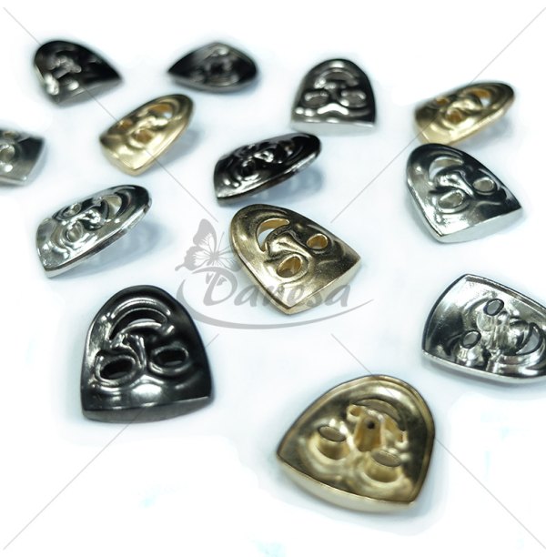 Buttons "Mask", metal shank buttons