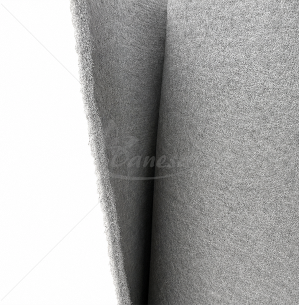 Medium Soft Grey Felt , 600 g/m², Approx. 6 mm Thick