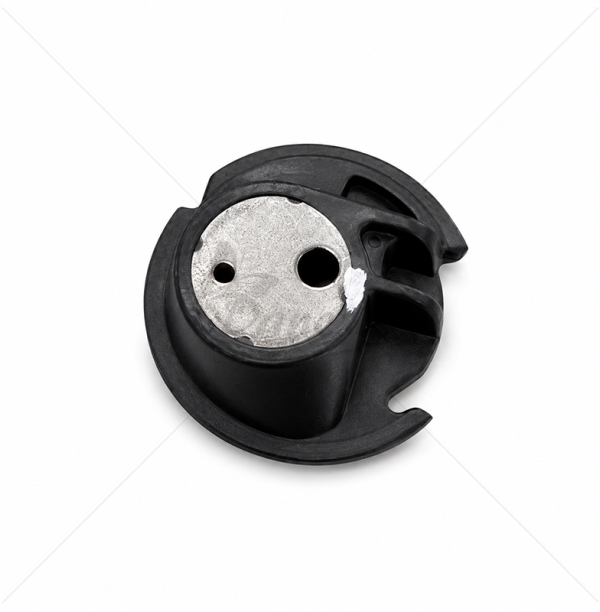 Plastic and metal shuttle mechanism part (industrial sewing machines)