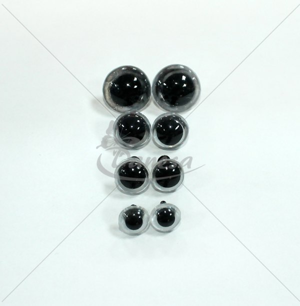 Глаза для игрушек, прозрачные