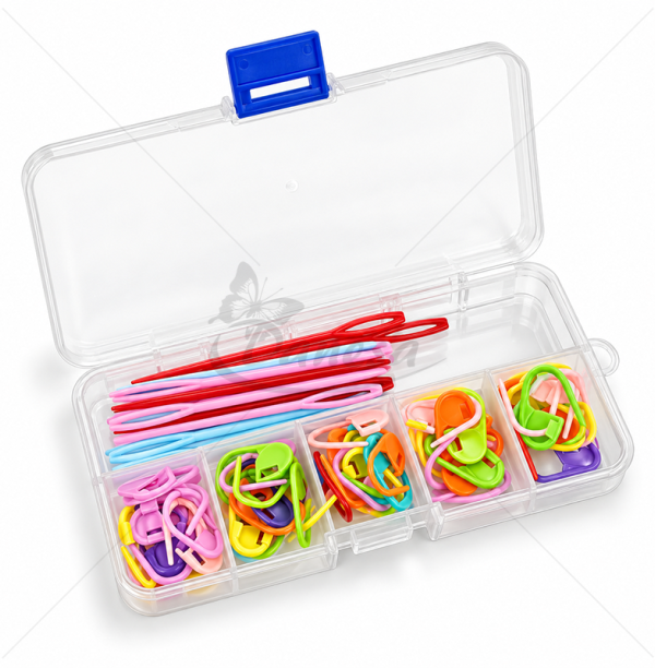 Knitting and Crochet Accessories Set in a Box