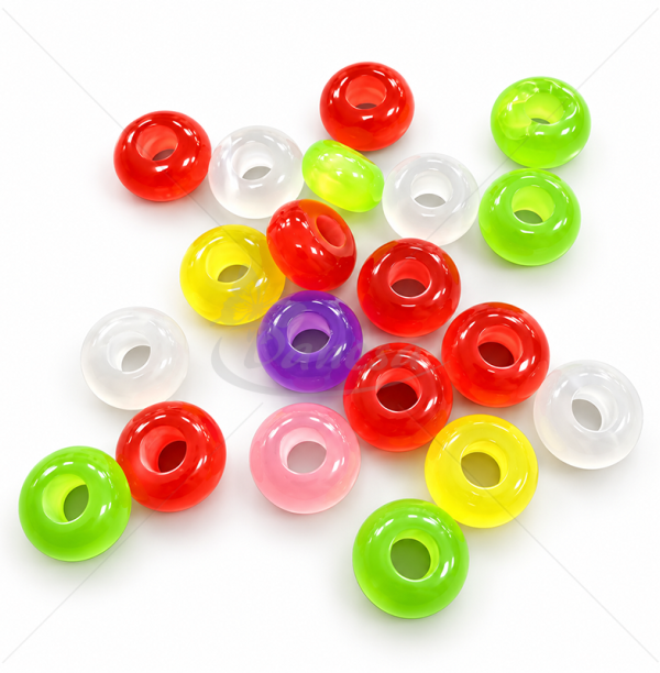 Blizgūs plastikiniai karoliukai „Katės akis“ 14 mm