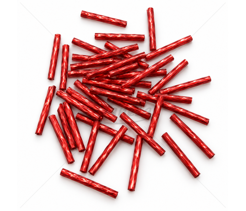Twisted Glass Rod Beads 25 mm – 30 g