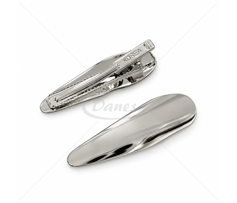 Metal Hair Clips, 5.5 × 1.6 cm, 2 pcs