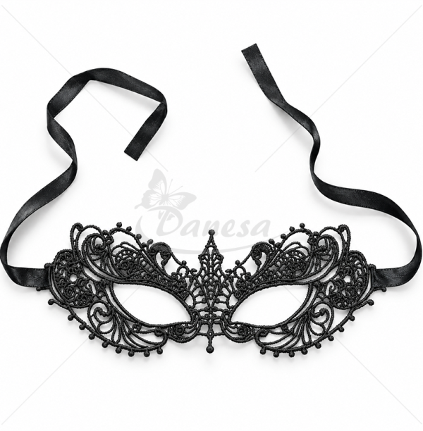Charming Lace Mask with Satin Ribbons