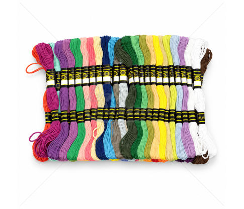 Mouline Embroidery Floss – 50 pcs, Random Colors