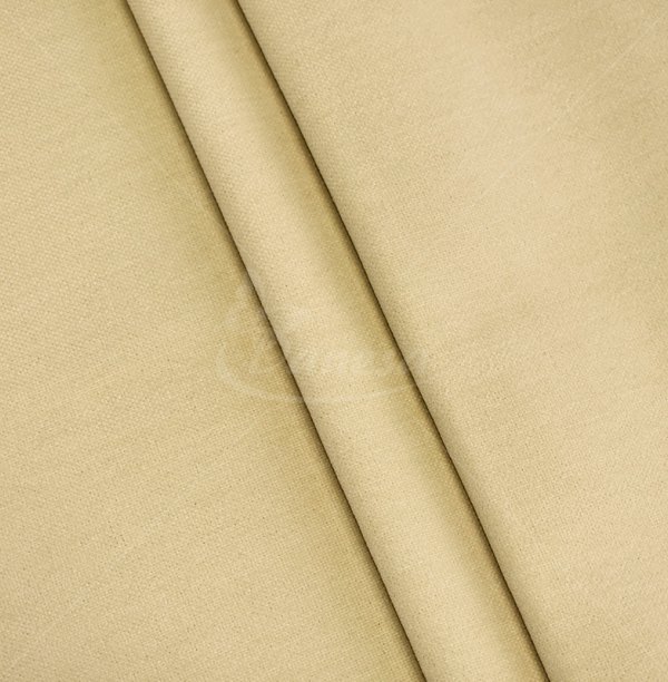 Dimout curtain fabric, velvet structure, sand color