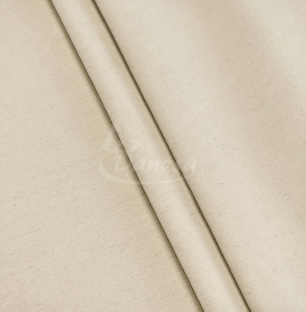 Blackout curtain fabric, velvet structure, beige color