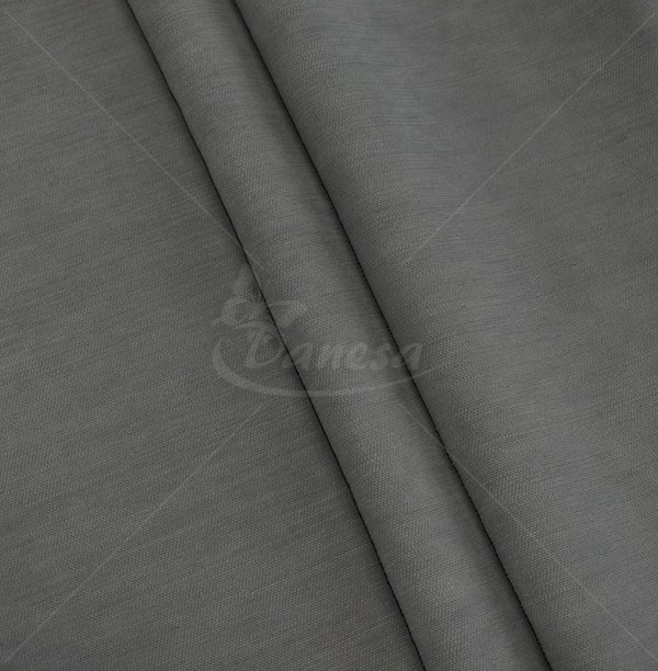 Blackout curtain fabric, velvet structure, dark grey color
