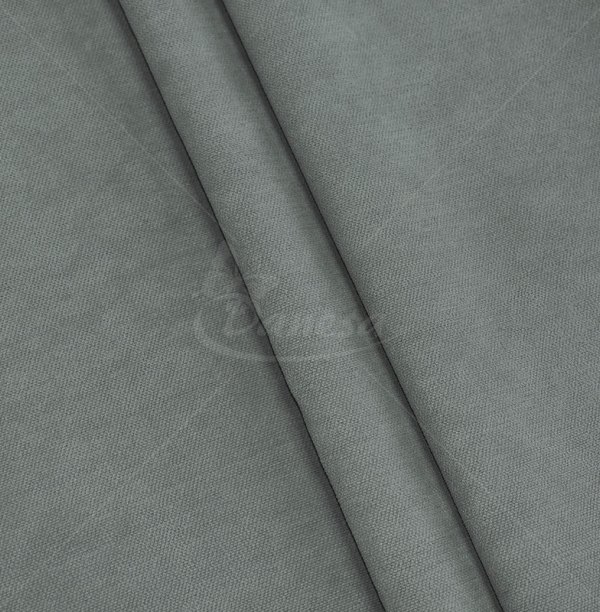 Blackout curtain fabric, velvet structure, grey color