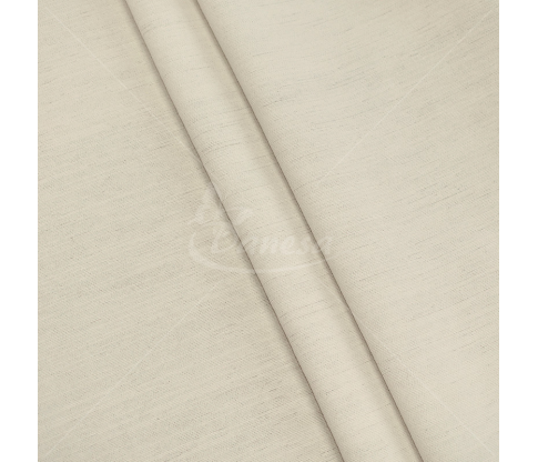 Dimout curtain fabric, velvet structure, beige color