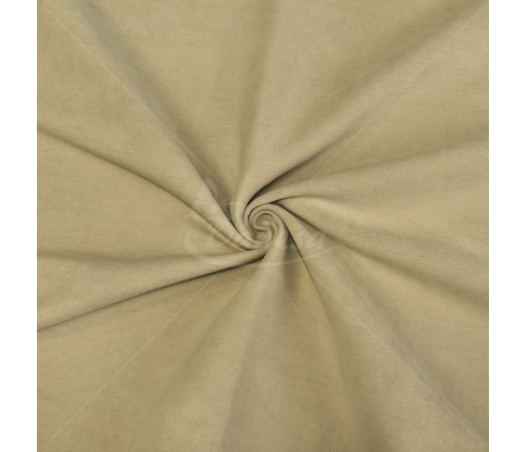 Blackout curtain fabric, velvet structure, sand color