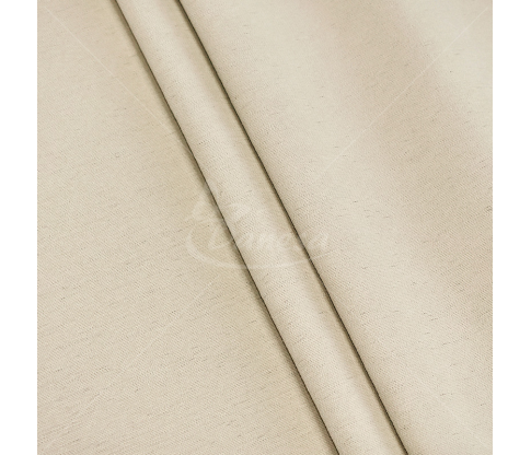 Blackout curtain fabric, velvet structure, beige color