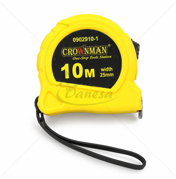 Plieninė matavimo ruletė, 10 m, 25 mm