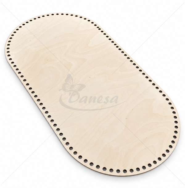 Wooden Base for Crocheted Baby Bassinet, Approx. 78 × 40 cm