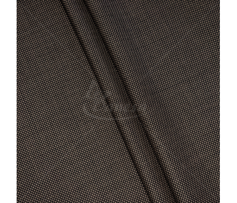 Suit fabric, Virgin Wool, small pattern, black-brown color