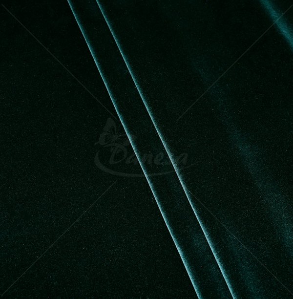 Cotton velvet, very dark green color