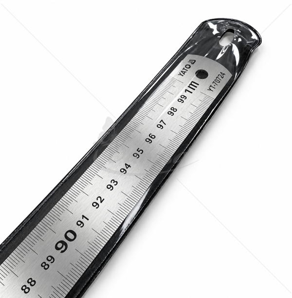 YATO YT-70724 Flexible Stainless Steel Ruler, 100 cm