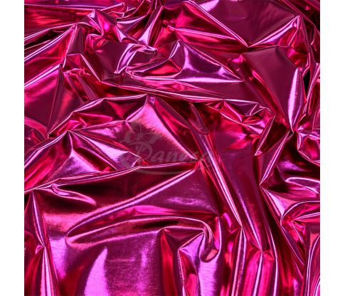 Stretch knit fabric with metallic glossy finish, 145 cm