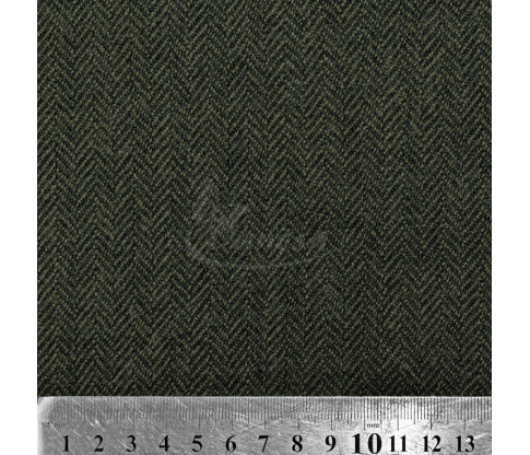 Suit fabric, herringbone weave, brown and black color