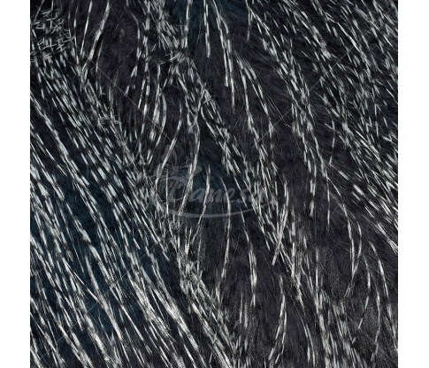 Faux fur, two lengths hair, grey color