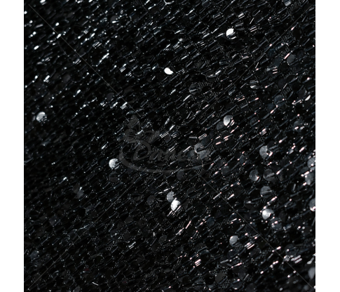 Tulle, embroidered with sequins and beads, black color