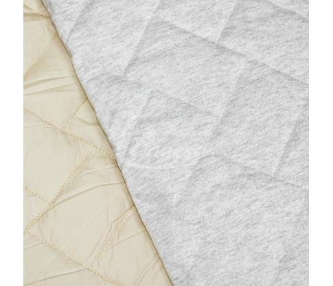 Quilted fabric, sand color