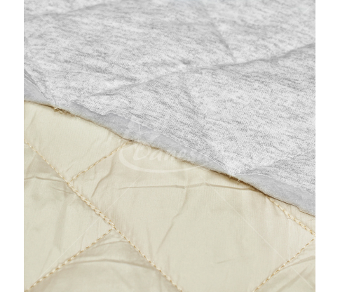 Quilted fabric, sand color