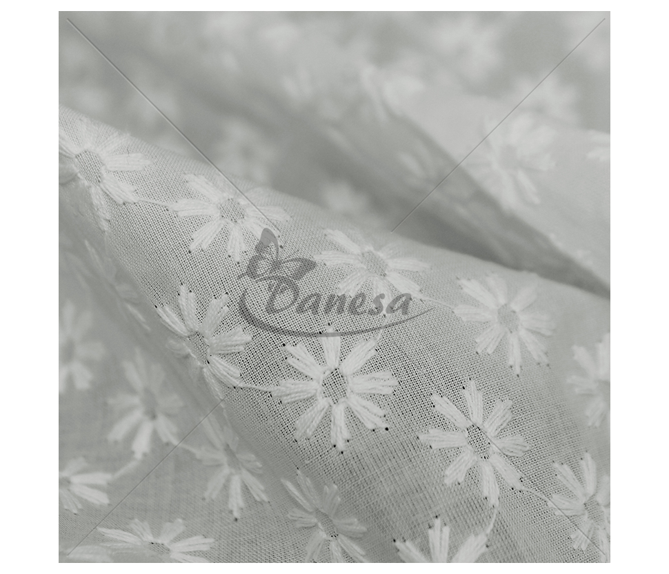 Embroidered cotton