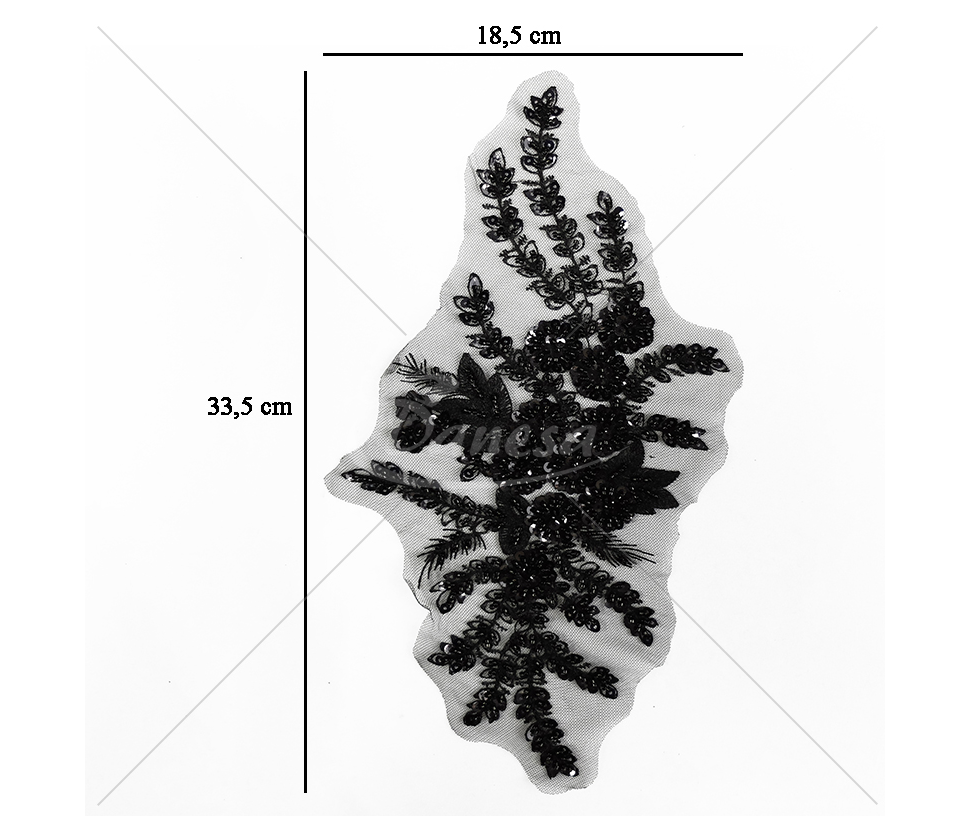 Tulle applique