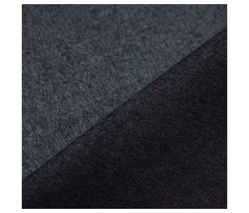 Double-Faced Coat Fabric with Cashmere Wool and Silk