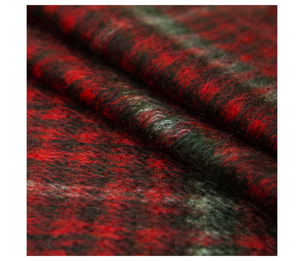 Coat fabric with mohair wool