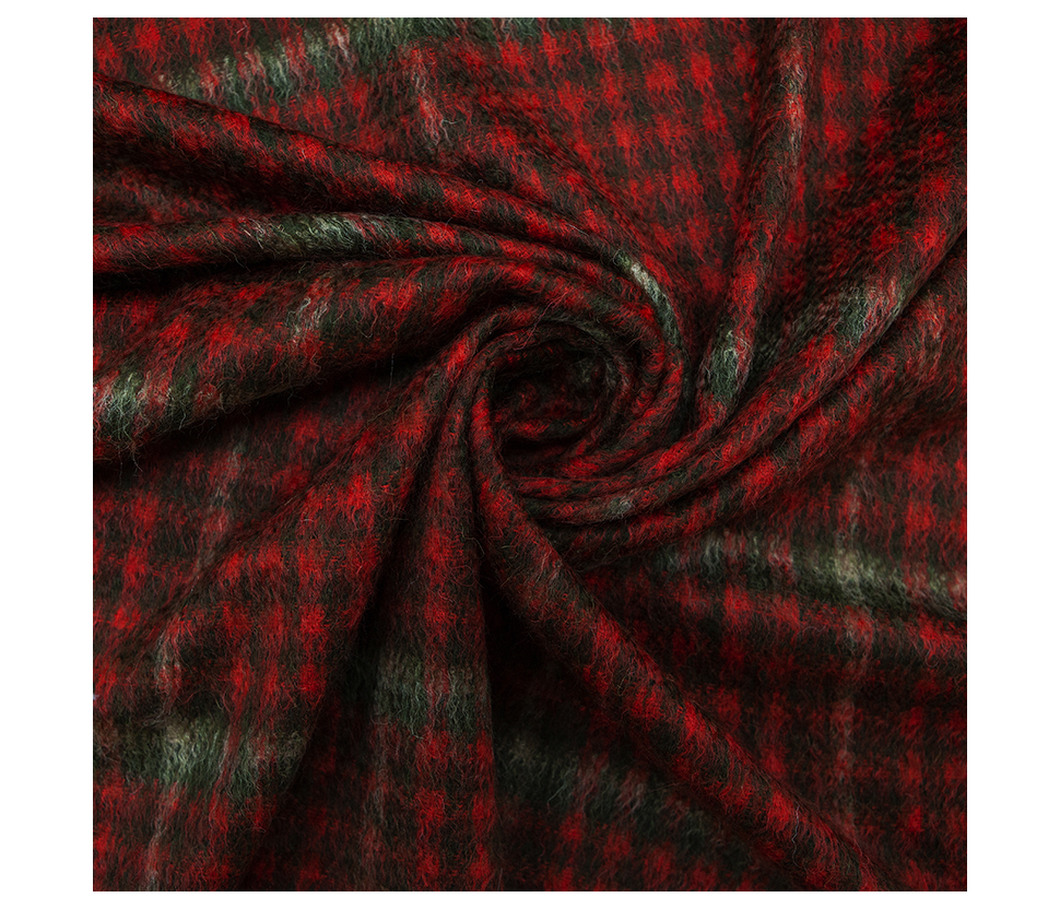 Coat fabric with mohair wool