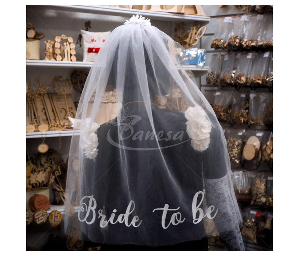Фата «Bride to Be» для будущей невесты