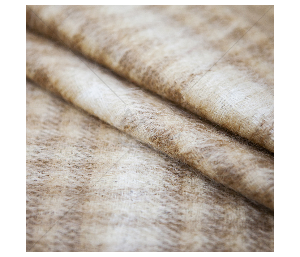 Coat fabric with mohair wool